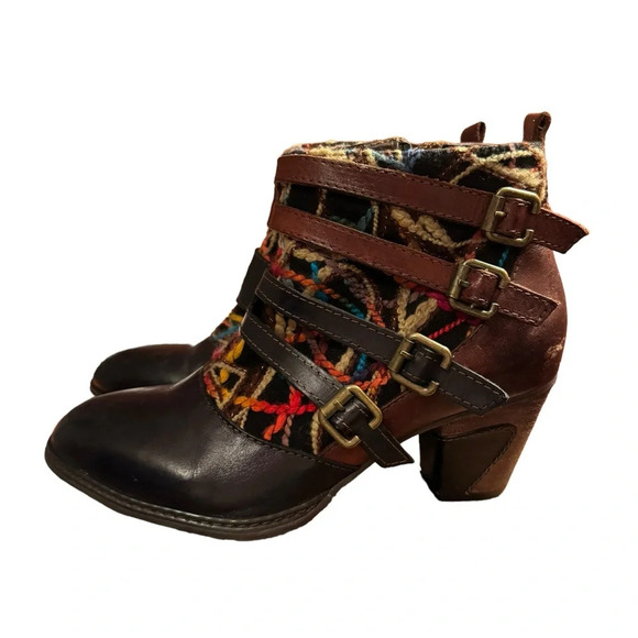 Artsy unique boots- L’Artiste by Spring Step multicolor booties 37 - Picture 5 of 7